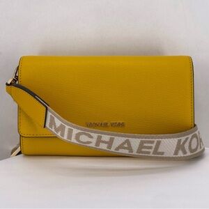 Michael Kors yellow crossbody bag